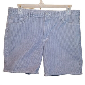 Lee Riders Midrise Striped Denim shorts